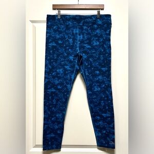 L.L. Bean Blue Camouflage Leggings